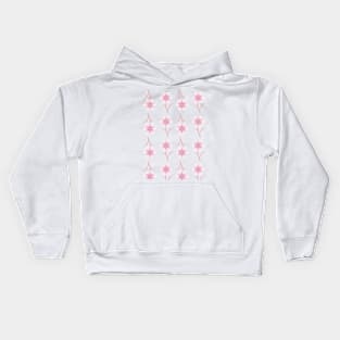 Pink Flowers Kids Hoodie